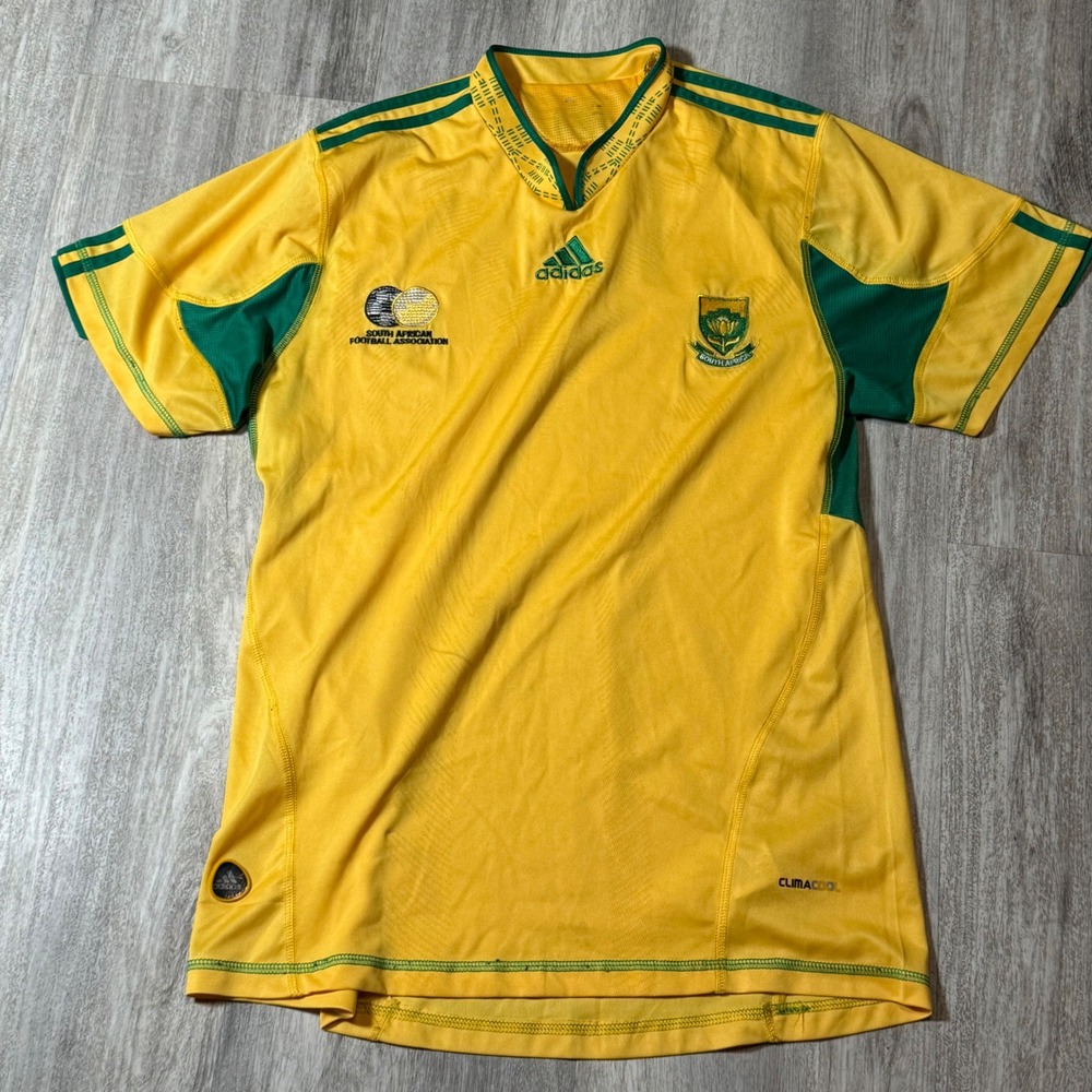 Adidas Yellow and Green Men's Jersey